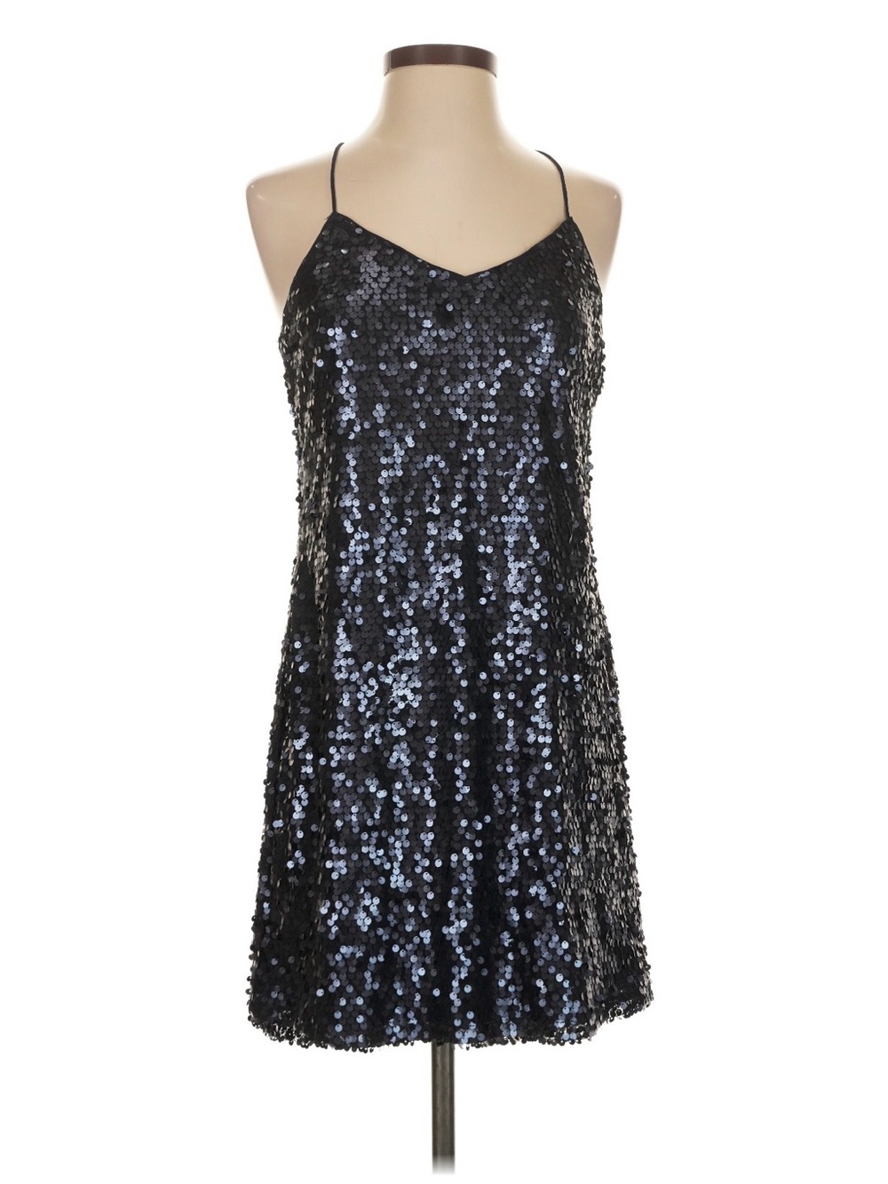 NWT Express navy blue sequin dress small s medium